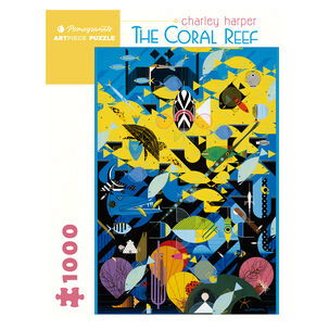 Rompecabeza De Charley Harper: The Coral Reef - 1000 Piezas