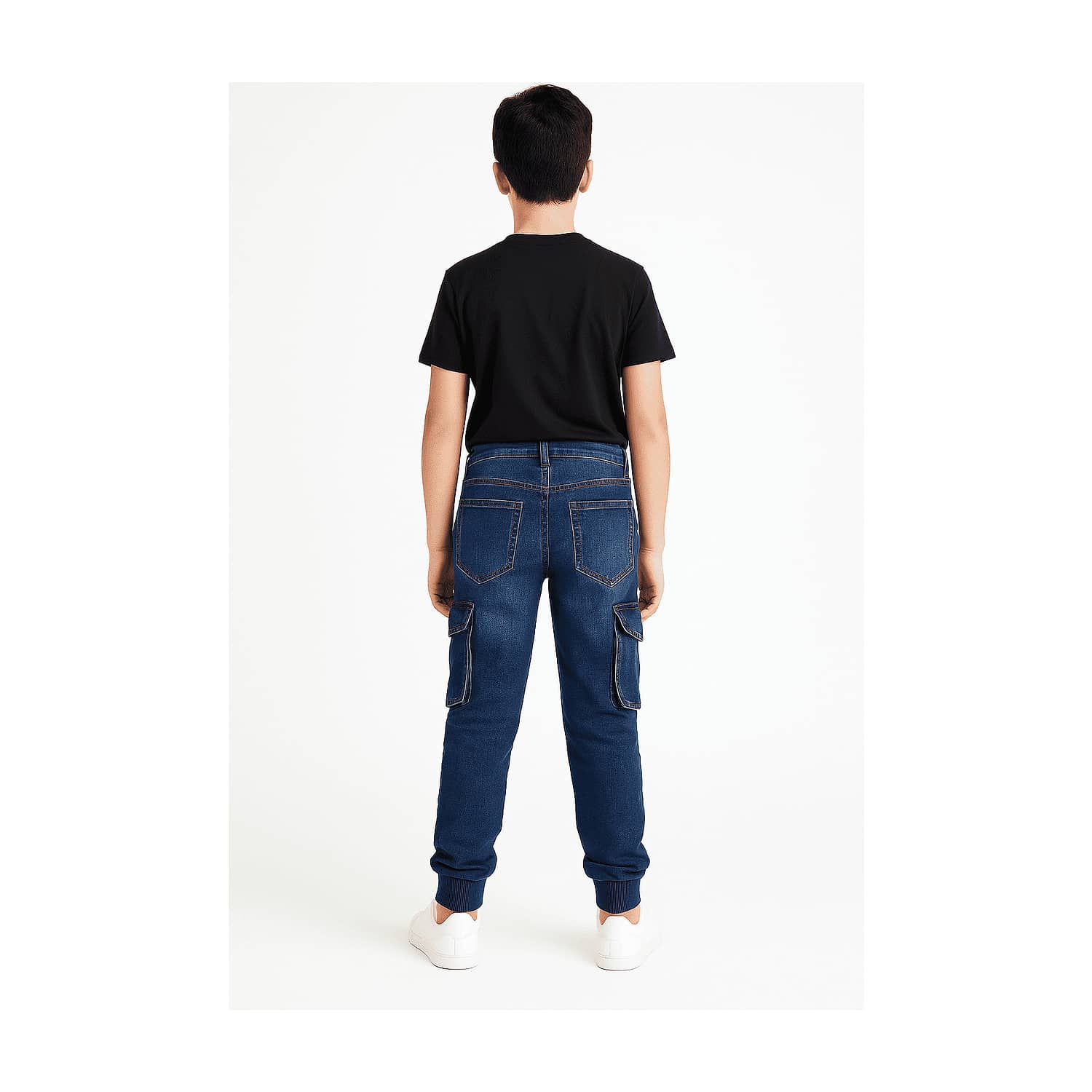 Pantal&oacute;n Jogger Cargo Mezclilla Ni&ntilde;o image number 1.0