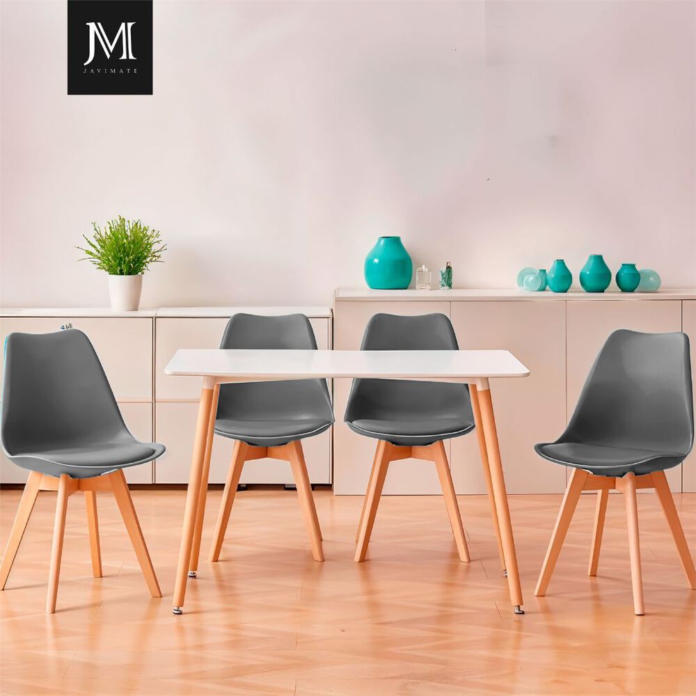 Pack 6 Sillas De Comedor Tulip Gris image number 1.0