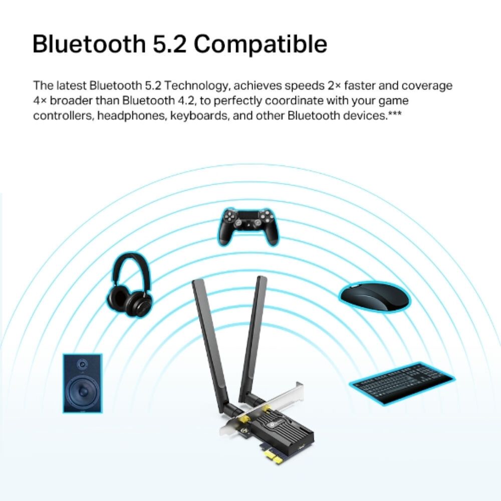 Adaptador Pcie Tp-link Archer Tx20e Ax1800 Wi-fi 6 Bt 5.2 image number 3.0