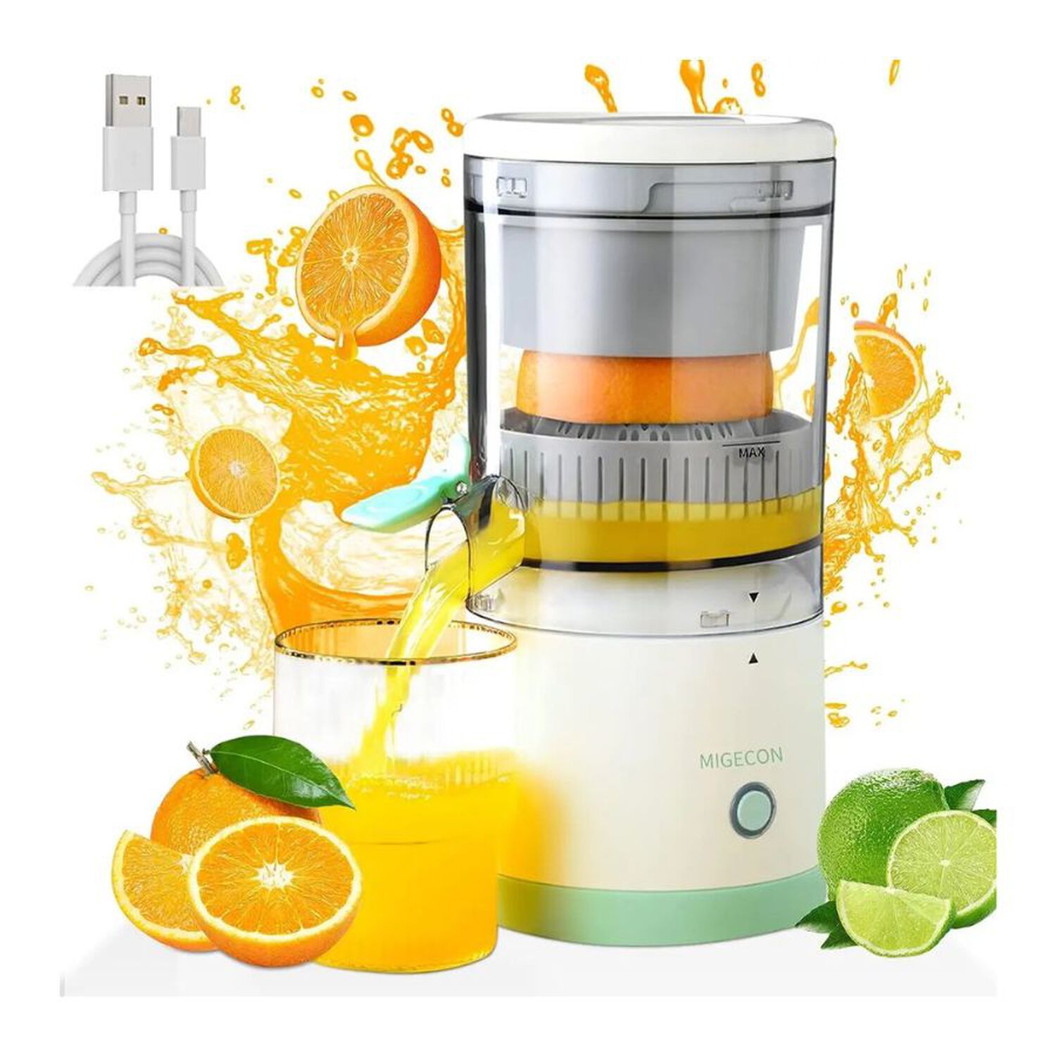 Exprimidor Jugo Citricos Electrico Portatil Carga Usb image number 2.0