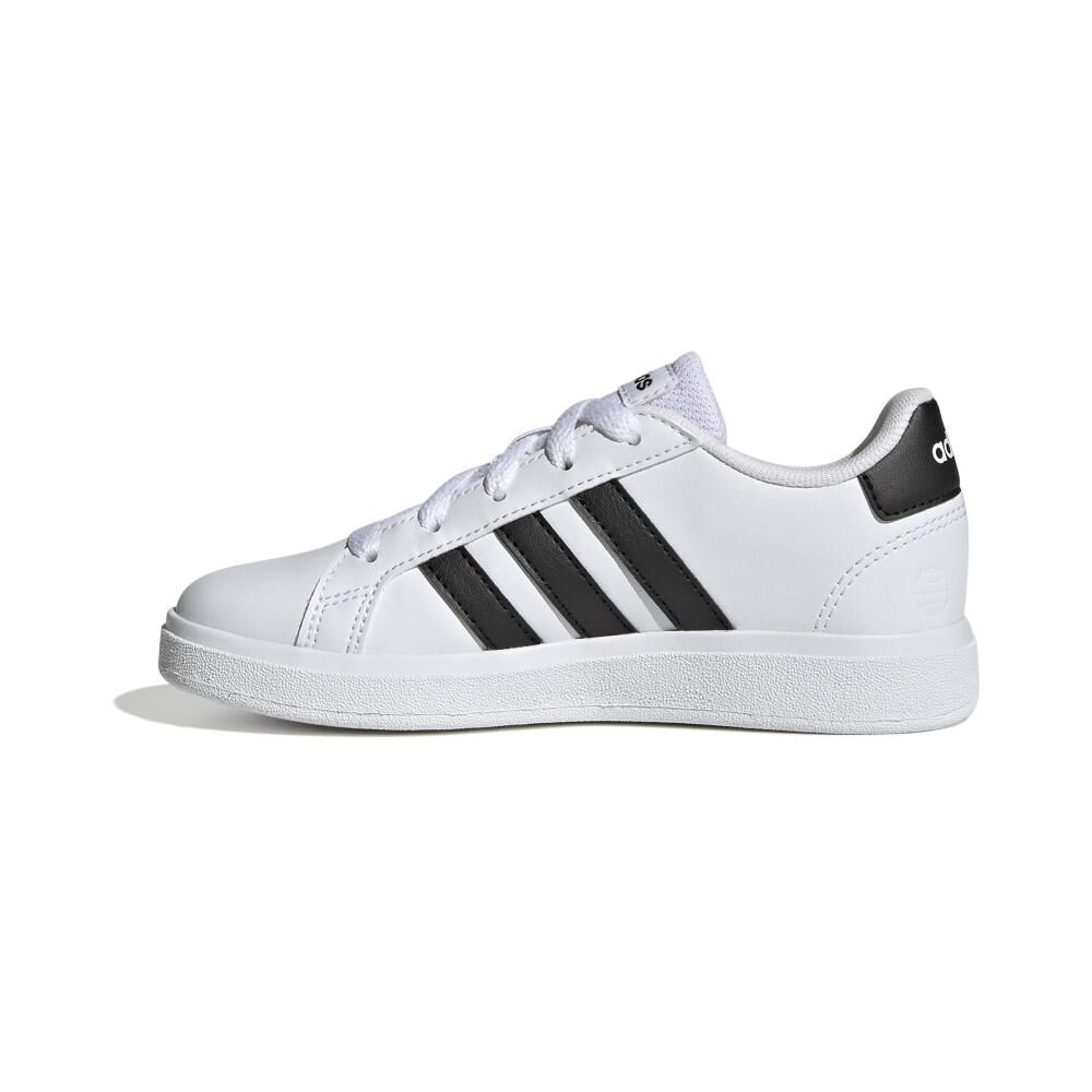 Zapatilla Infantil Unisex Adidas Grand Court Lifestyle Tennis Lace-up Blanco image number 4.0