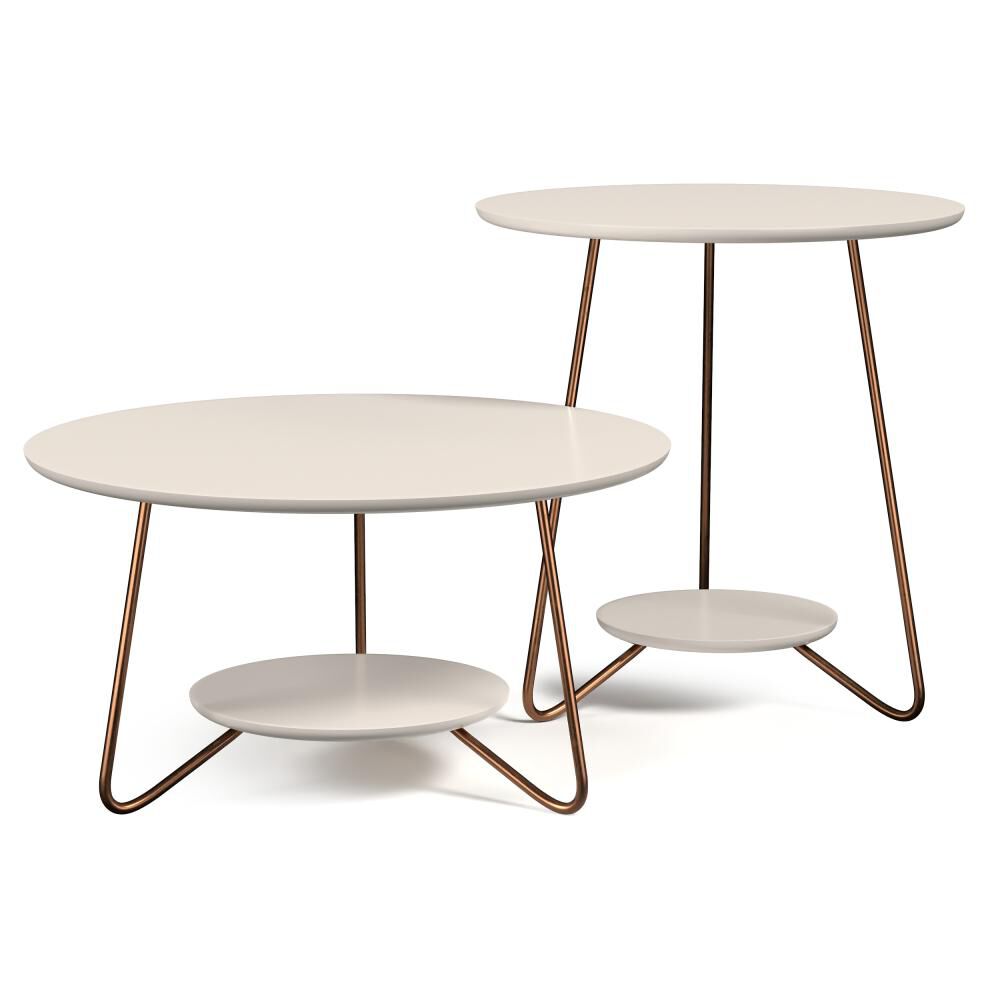 Set De Mesa De Centro + Mesa Lateral Altavisi&oacute;n Liz image number 0.0