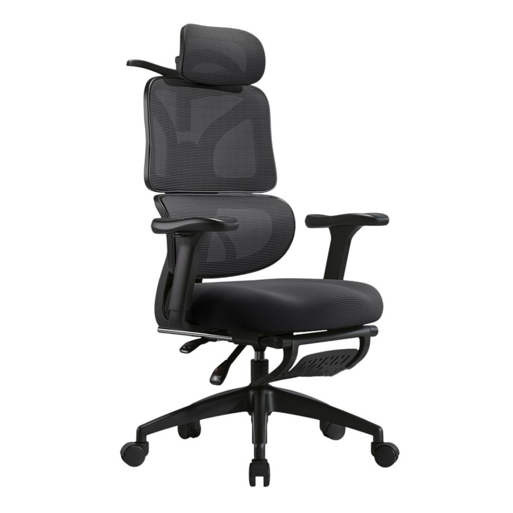 Silla De Escritorio Premium Con Apoya Pies Negra Lubabycas image number 0.0