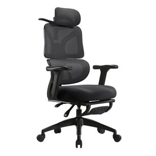 Silla De Escritorio W205 Con Apoya Pies Negra Lubabycas