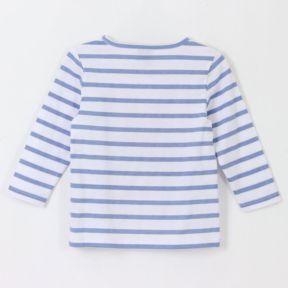 Polera Manga Larga Ni&ntilde;a Rayas Minnie Blanco Disney image number 1.0