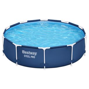 Set De Piscina Sobre Superficie Redonda Steel Pro Max De Bestway De 3,05 M X 76 Cm