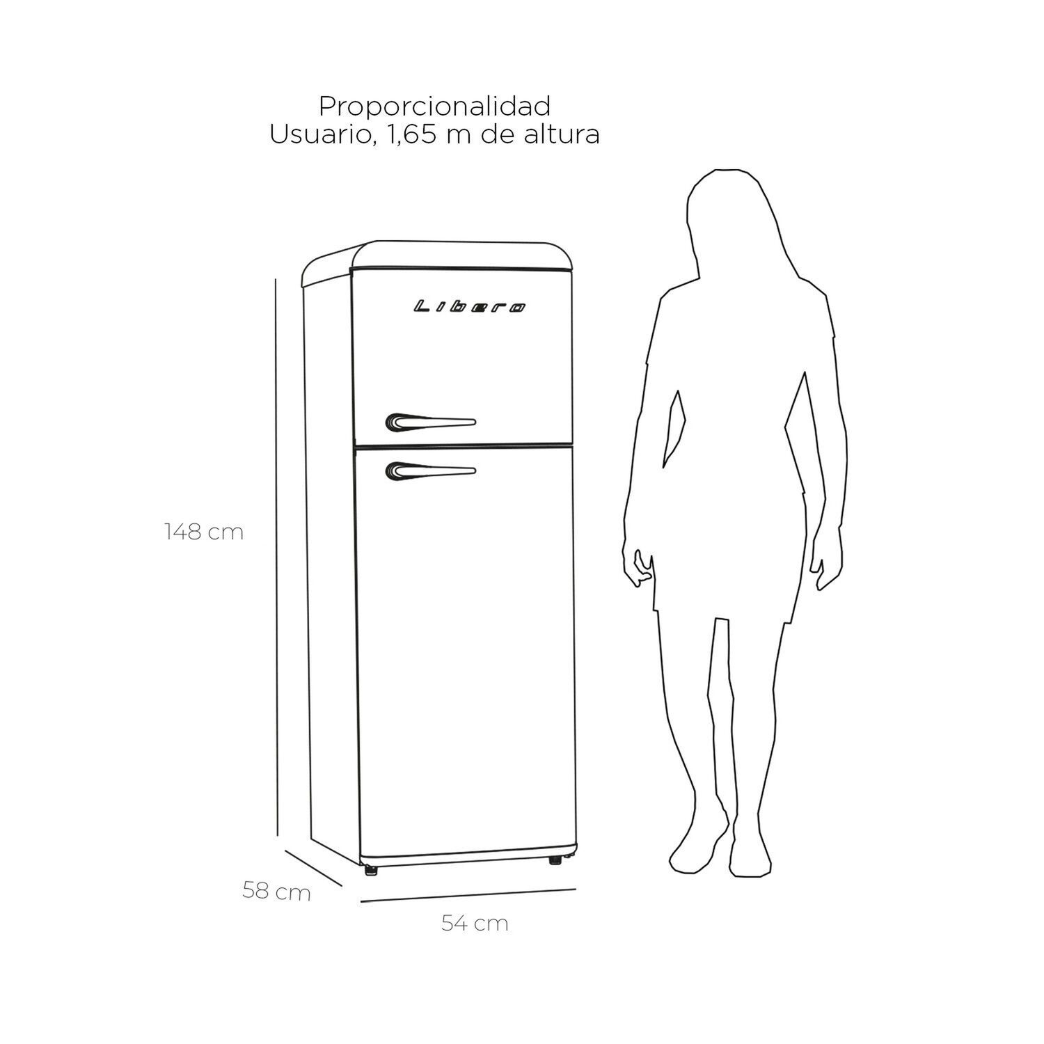 Refrigerador Retro Frio Directo 203 Lts Lrt-210dfnr Negro image number 5.0