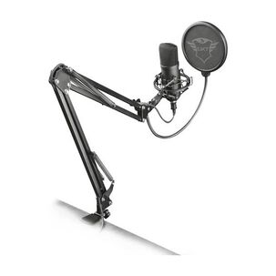 Micr&oacute;fono Para Streaming Trust Emita Plus Brazo Flexible Filtro Antipop Shock Mount Gxt252
