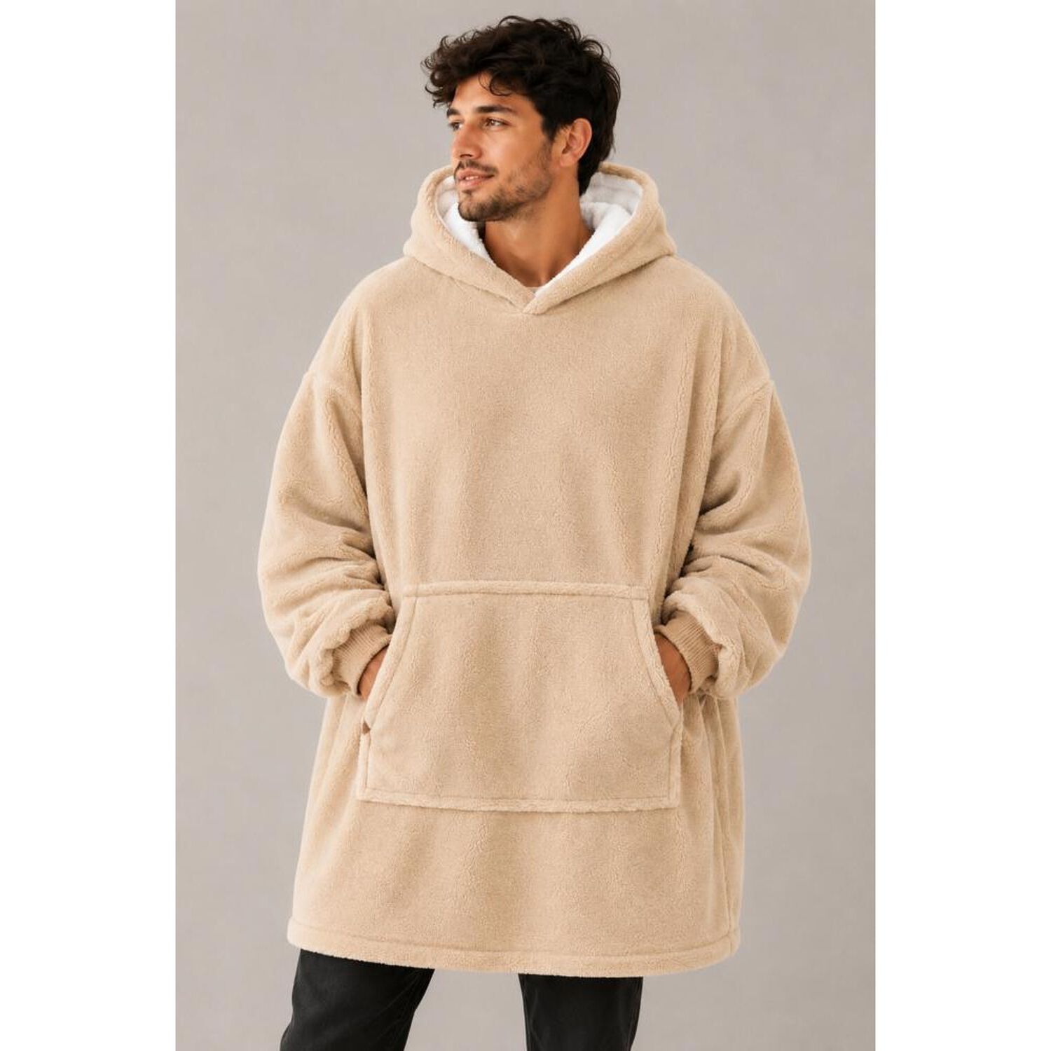 Poleron Felpa Capucha Manta Polar Invierno Unisex Talla Unic image number 40.0
