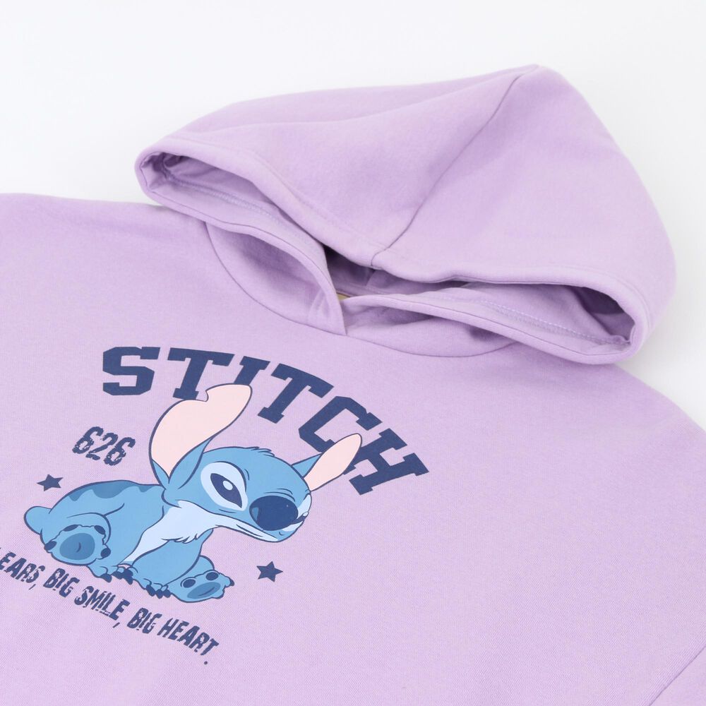 Poler&oacute;n Ni&ntilde;a Hoodie 626 Lilo & Stitch Rosado Disney image number 2.0