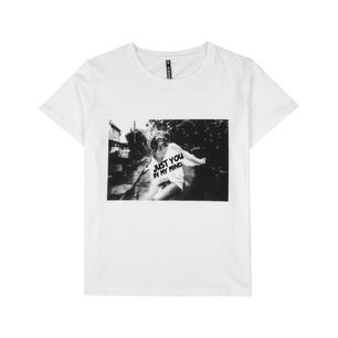 Polera Estampada Manga Corta Cuello Redondo Mujer Rolly Go