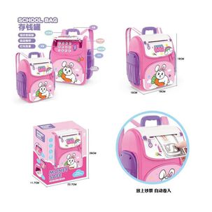 Alcancía Infantil Mochila Electrica Con Sensor De Huella