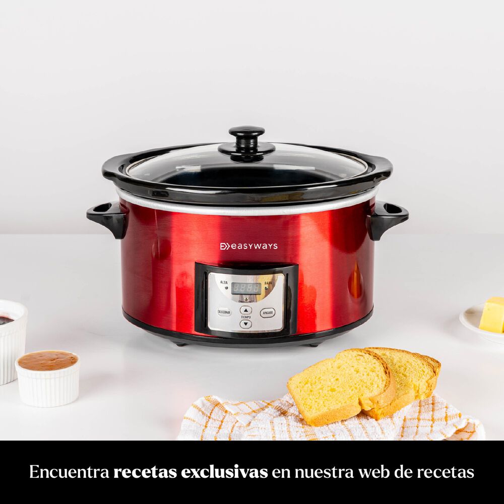 Olla El&eacute;ctrica Cocci&oacute;n Lenta Slow Pot Mini 3,8 L Easyways image number 3.0