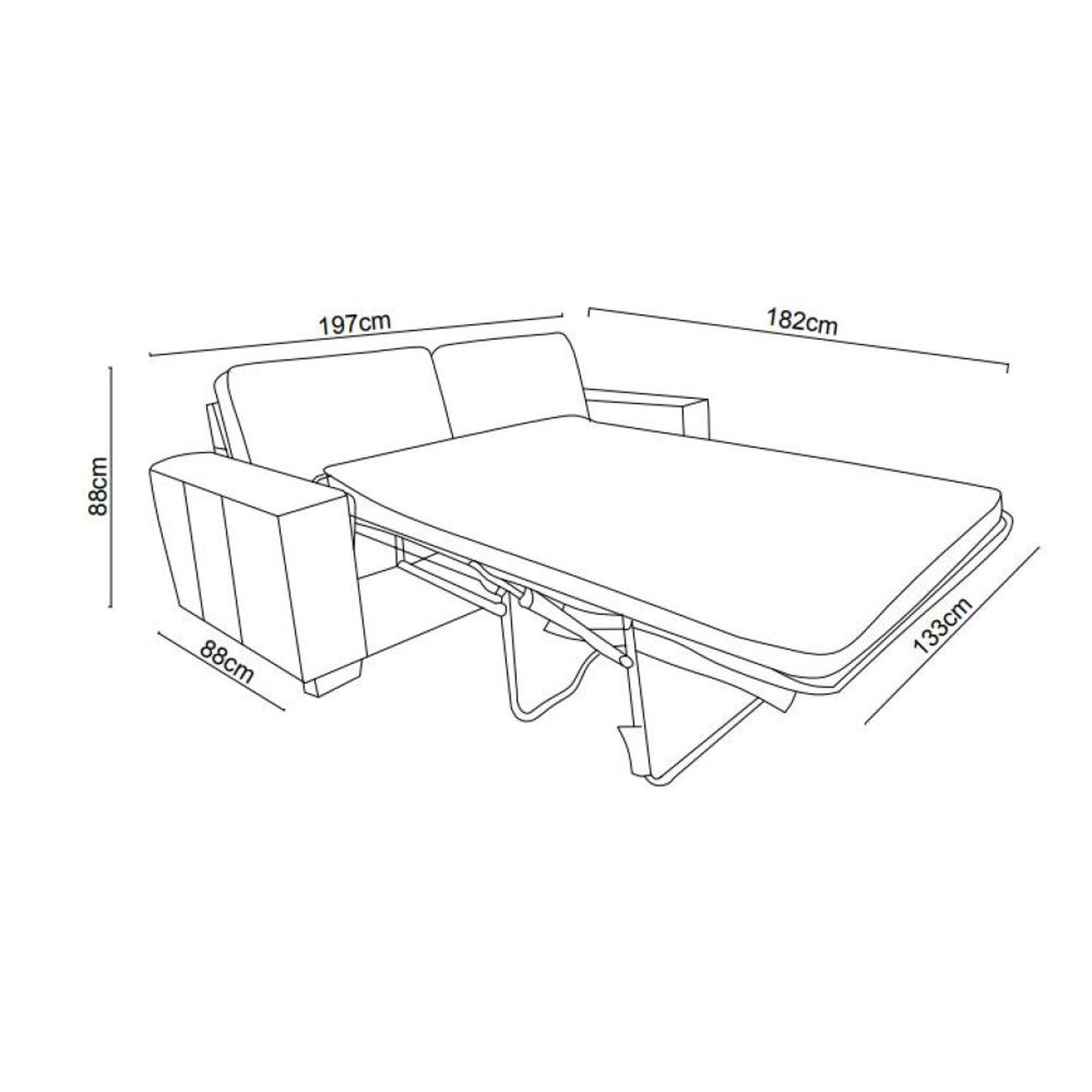 Sofa Cama Azhome Londres Gris Resorte Pocket / 3 Cuerpos image number 4.0