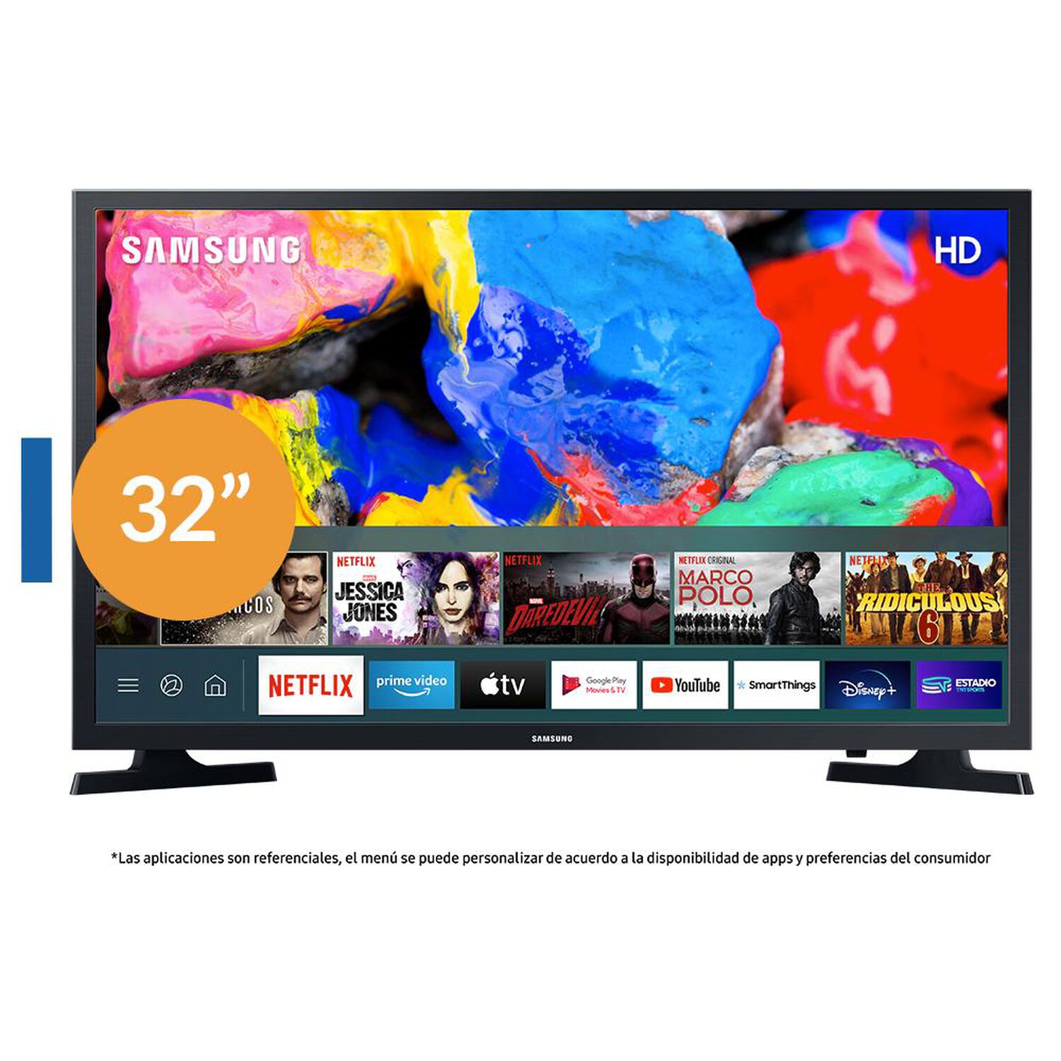 Smartphone Samsung Galaxy S22 128 GB Blanco + Led Samsung 32" UN32T4300 + Soundbar HW-T400/ZS image number 1.0