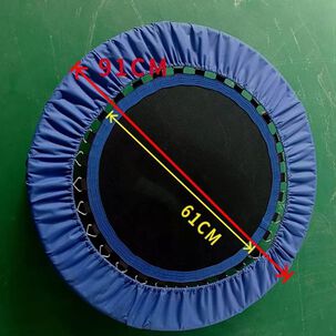 Trampolin Fitness Deporte Cama El&aacute;stica Redonda 91cm