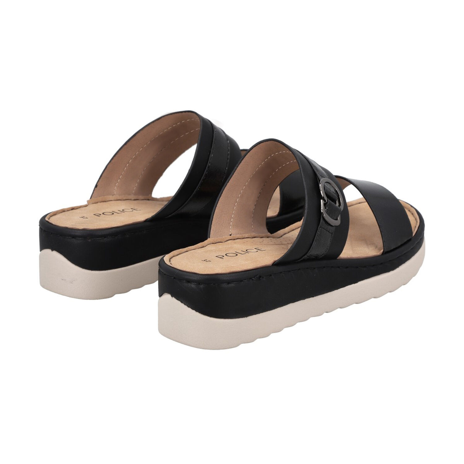 Sandalia Mujer Negro Plataforma Antonela Police image number 3.0