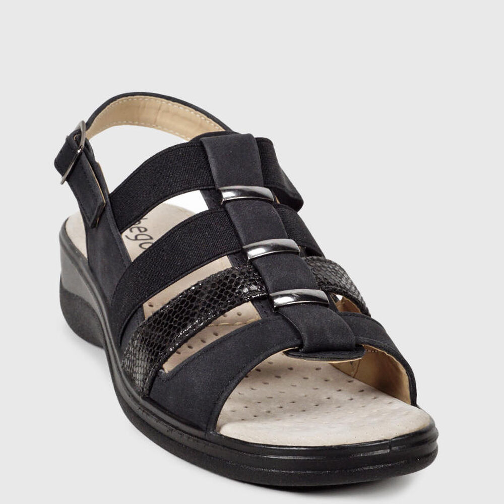 Sandalia Kivu Negro image number 2.0