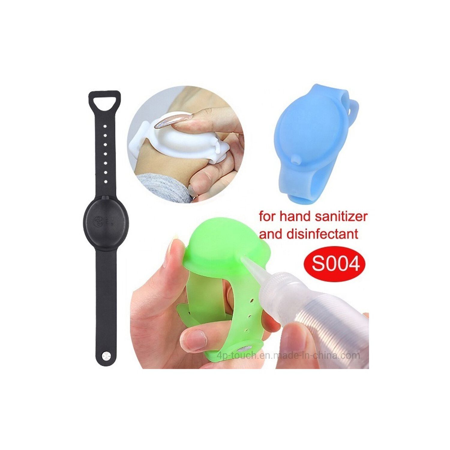 Pulsera Dispensador Alcohol Gel O Protector Solar image number 0.0