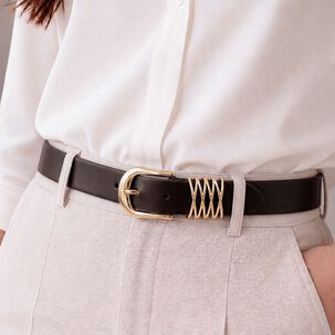 Cintur&oacute;n Mujer Duma Caf&eacute; Oscuro Carven