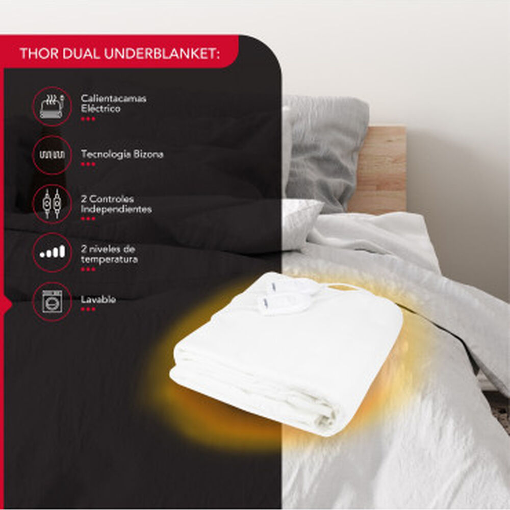 Calientacamas 2 Plaza 120w Thor Dual Underblanket image number 1.0