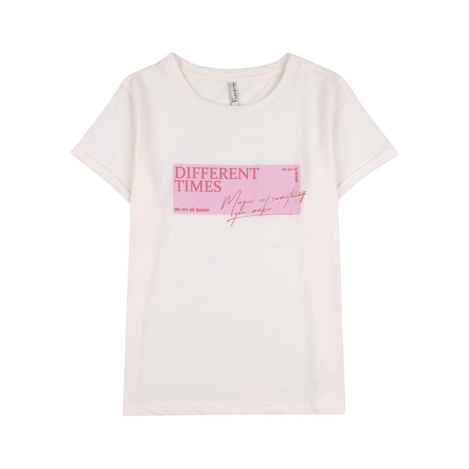 Polera Estampada Manga Corta Cuello Redondo Mujer Freedom image number 0.0