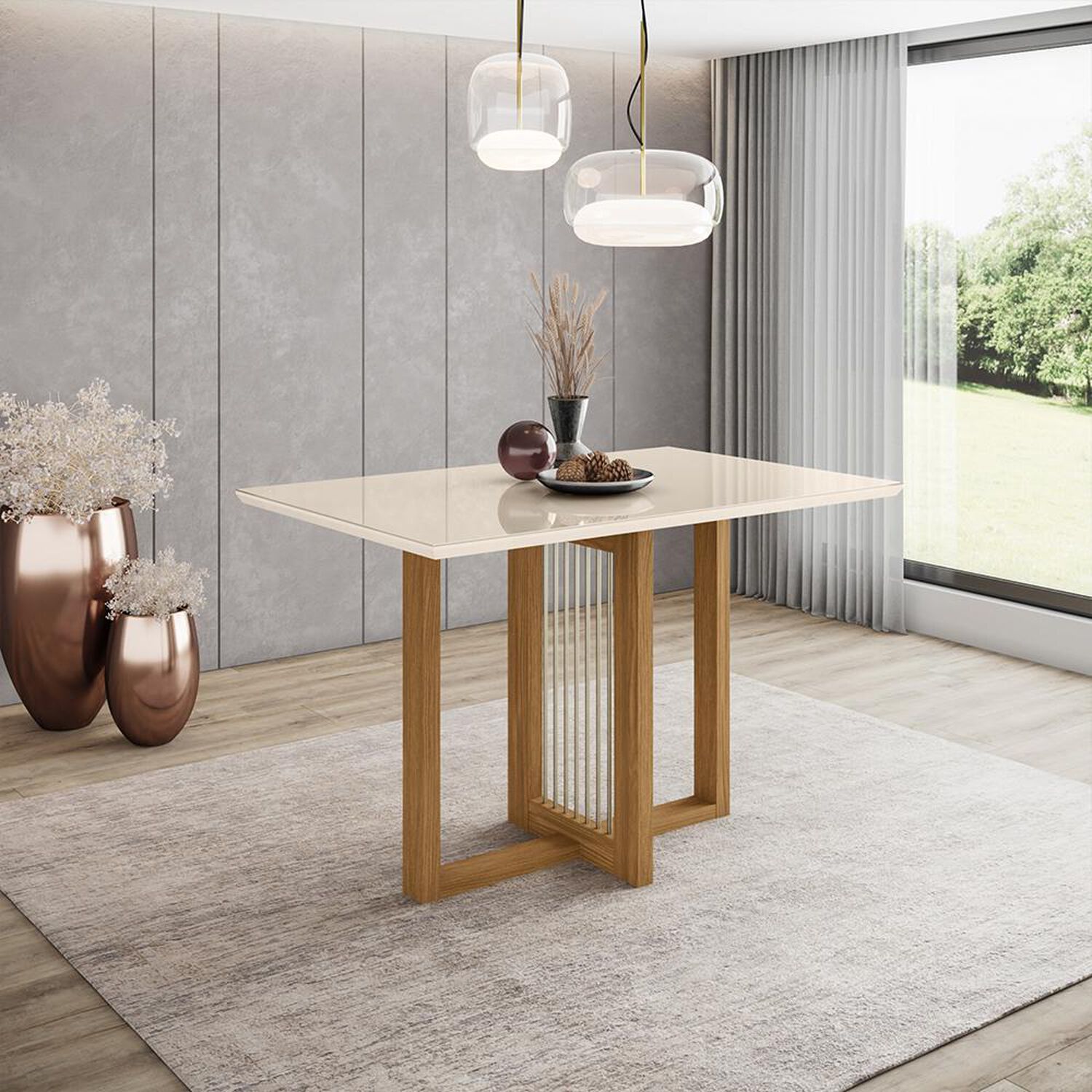 Juego De Comedor Home Mobili Lana / 4 Sillas image number 6.0