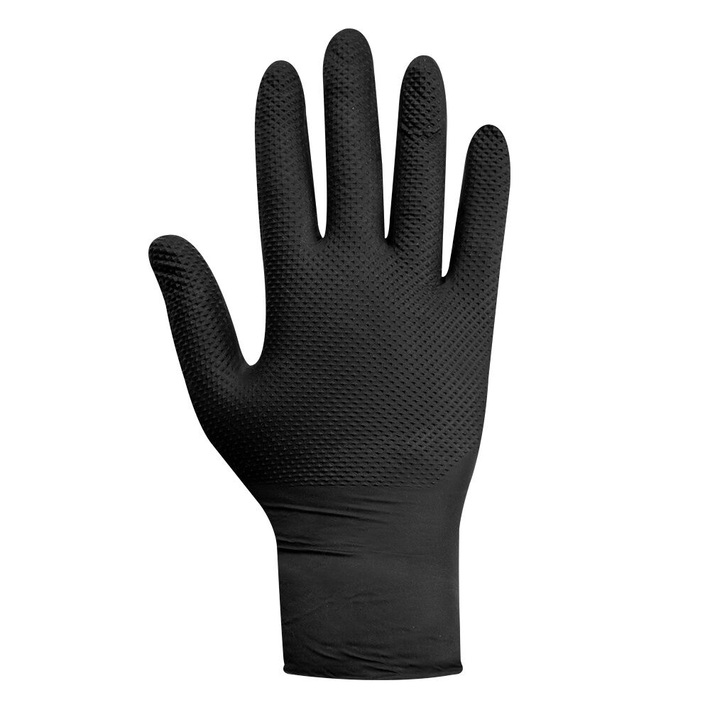 Guante Nitrilo Texturizado Negro 8gr Steelpro Raven 100uds image number 2.0