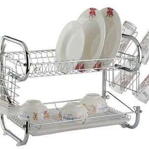 Escurridor De Platos 2 Niveles Soporte De Utensilios