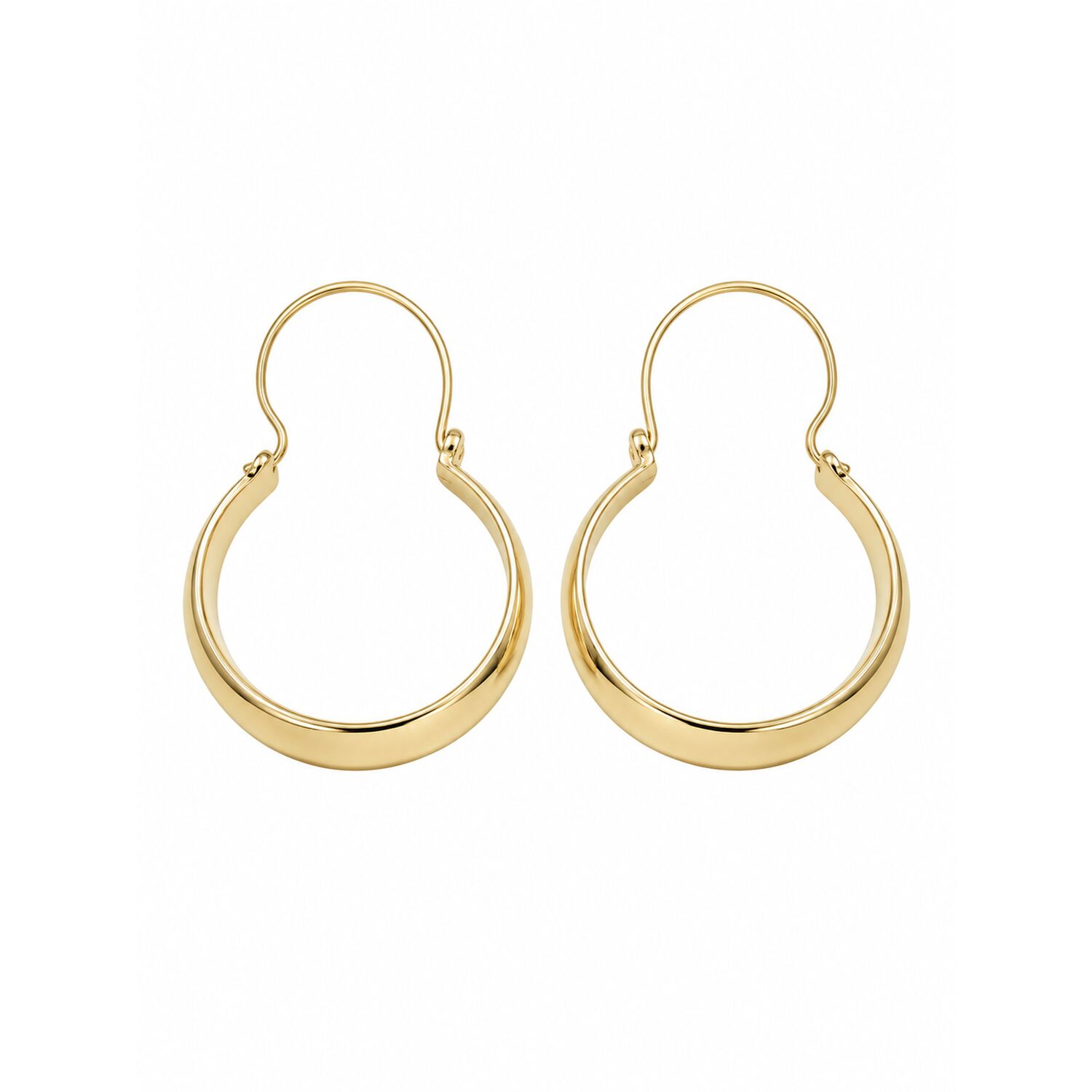 Aros Argolla Bote 2,3cm Largo N3 Oro 18k 2.40gr Mujer Regalo Dorado image number 1.0