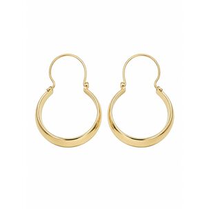 Aros Argolla Bote 2,3cm Largo N3 Oro 18k 2.40gr Mujer Regalo Dorado