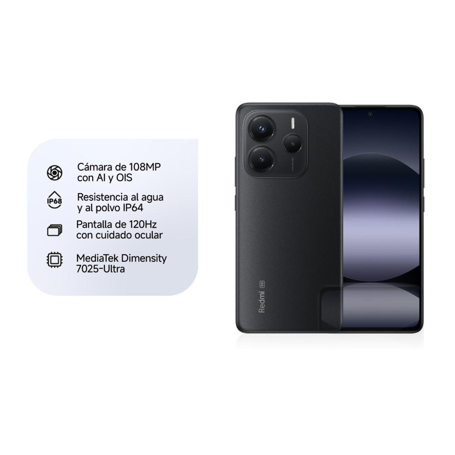 Smartphone Xiaomi Redmi Note 14 / 5G / 256 GB / Negro / Liberado image number 12.0