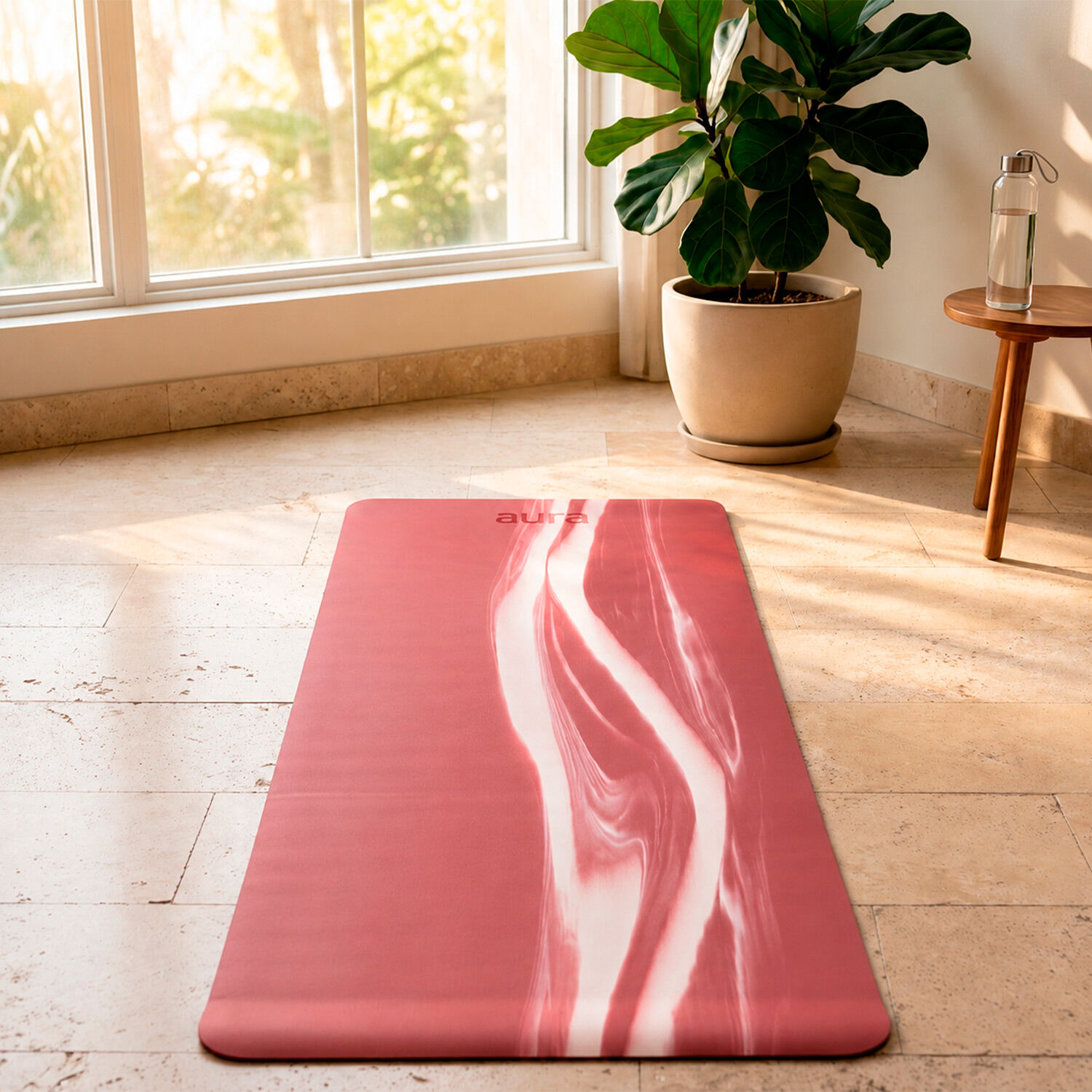 Mat De Yoga Profesional Aura Marble Brick image number 4.0
