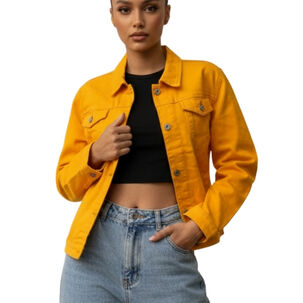 Chaqueta Mezclilla New Clasic Mujer