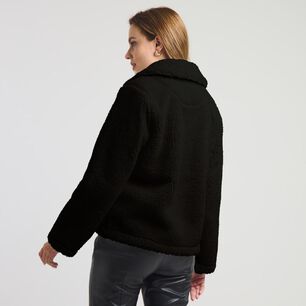 Chaqueta Montgomery Sherpa Cuello Camisero Mujer Kimera