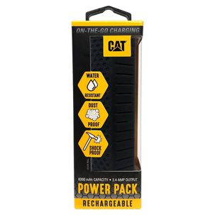 Bateria Externa Cat De 6,000 Mah Con Doble Usb De 3,4 Amperios