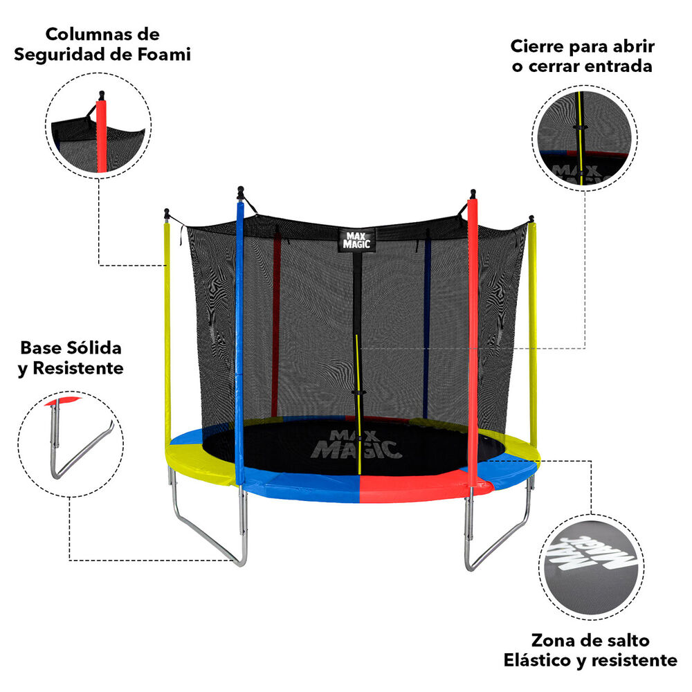 Cama El&aacute;stica 244 Cm (8 Ft) Multicolor image number 3.0