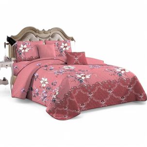 Cubrecama De Verano 2 Plazas Quilt + 2 Fundas De Almohada Cobertor Delgado Qvr2-36