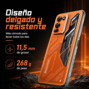 Celular Rugged Blackview Fort 200 Naranjo 256gb 108mp 24gb
