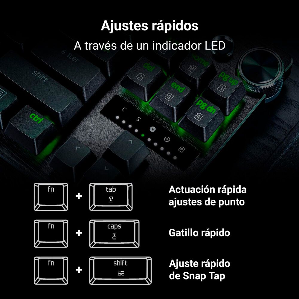 Teclado Gamer Razer Huntsman V3 Pro 8k Switches An&aacute;logos image number 7.0