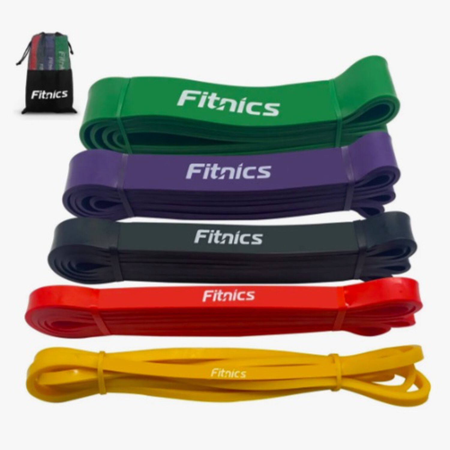 Set 5 Bandas Elasticas Resistencia image number 0.0