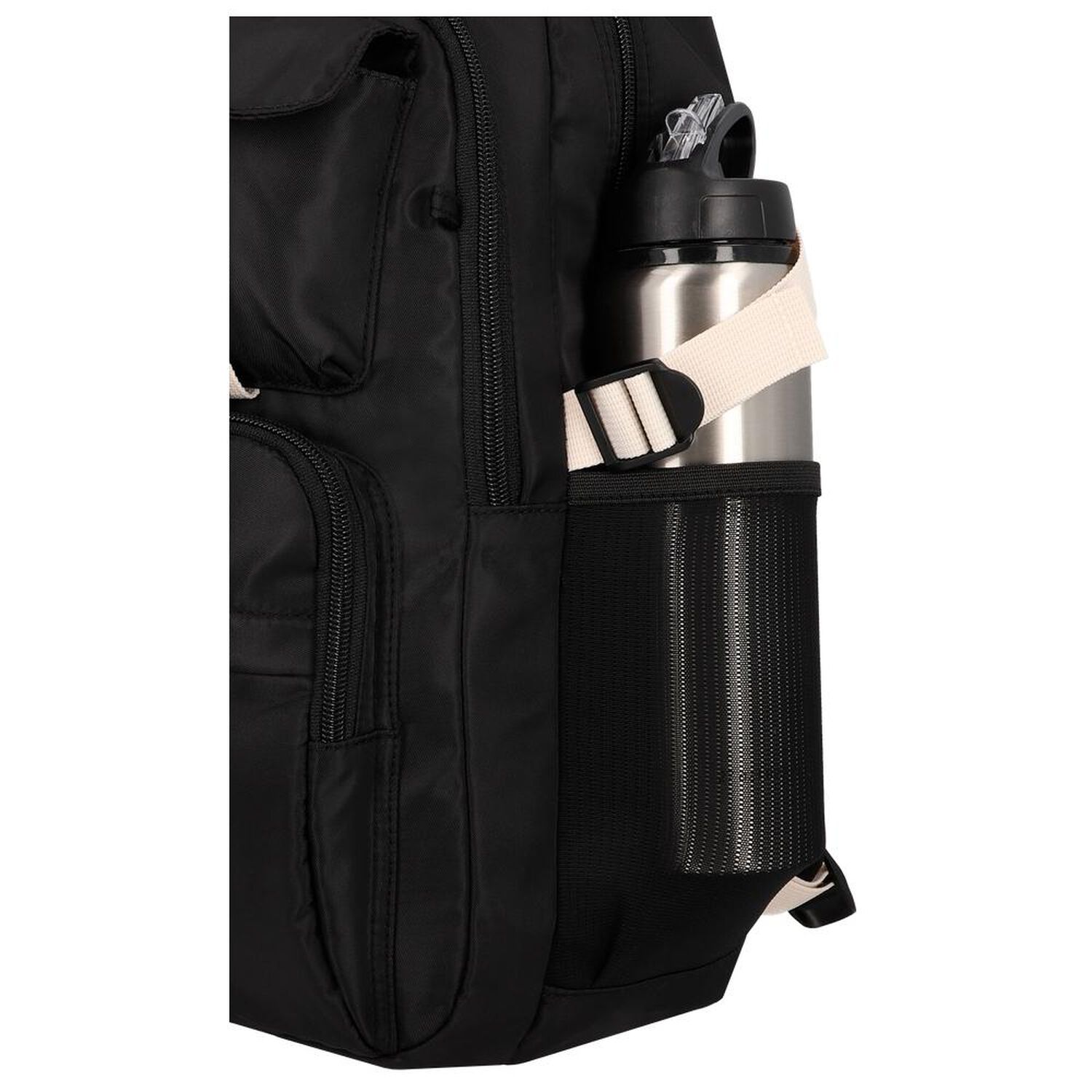 Mochila Notebook Xtrem Kira 6xt Negro/beige 15" image number 7.0