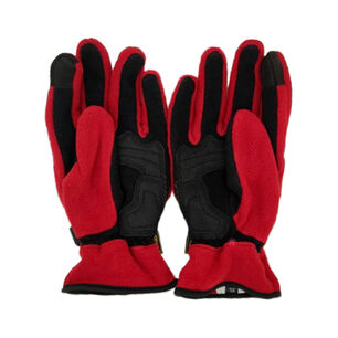 Guantes Para Moto De Polar Con Protecci&oacute;n Nudillos Rojo - Ps