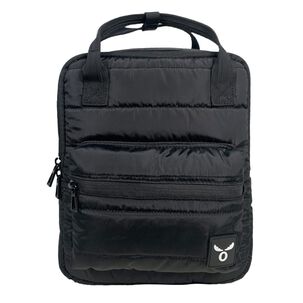 Bolso Mochila Negra Acolchada Multiusos Impermeable Moderna