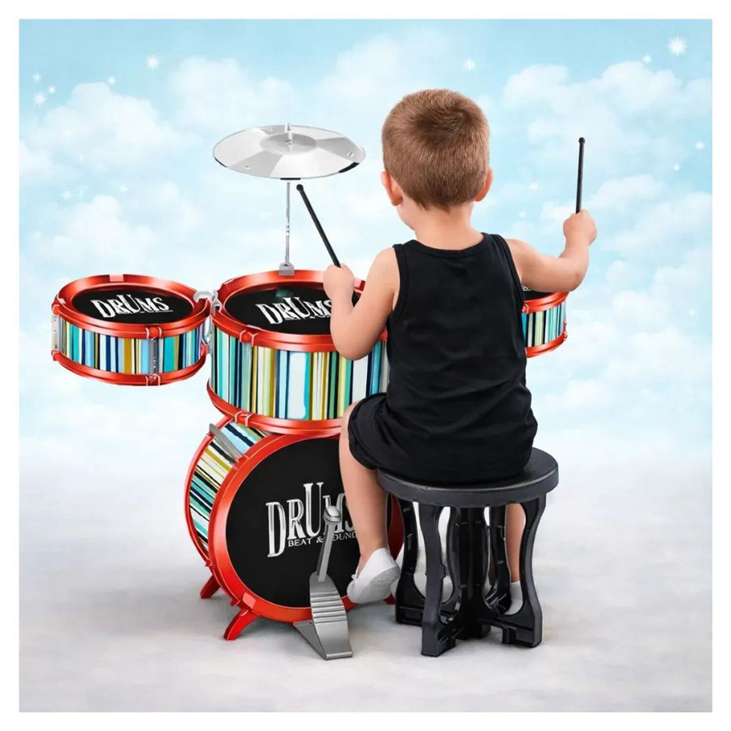 Bater&iacute;a Musical Infantil Jazz Drum 7 Piezas Ni&ntilde;os 3+ A&ntilde;os image number 2.0