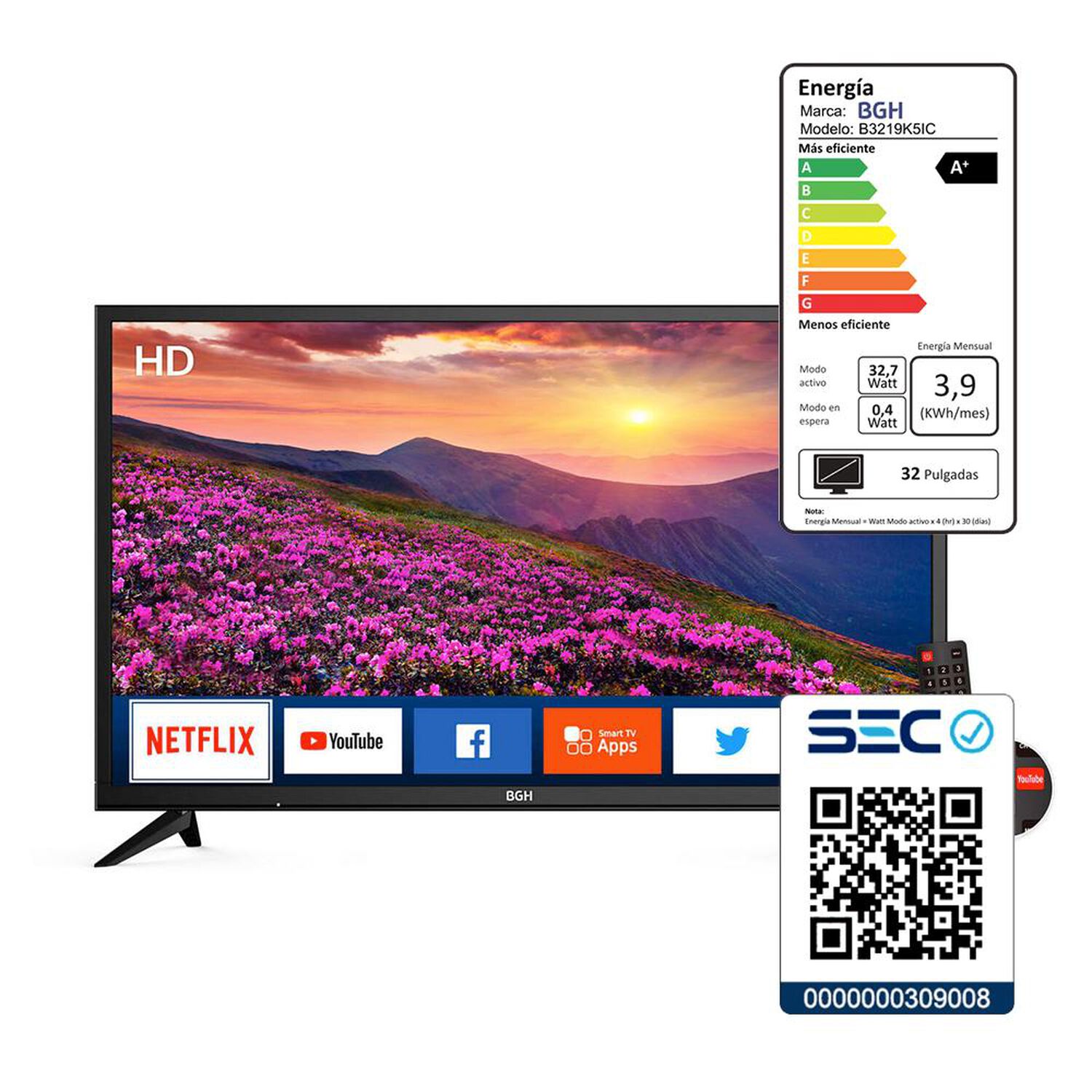 Led 32" BGH B3219K5IC / HD / Smart TV image number 5.0