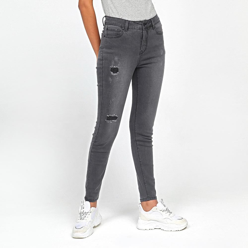 Jeans Tiro Alto Skinny Rolly go image number 0.0