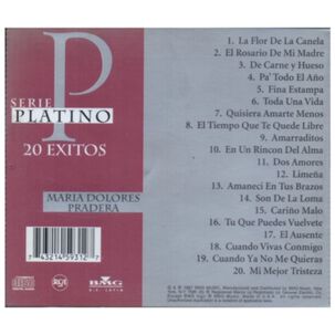 Maria Dolores Praderas - Serie Platino: 20 Exitos | Cd