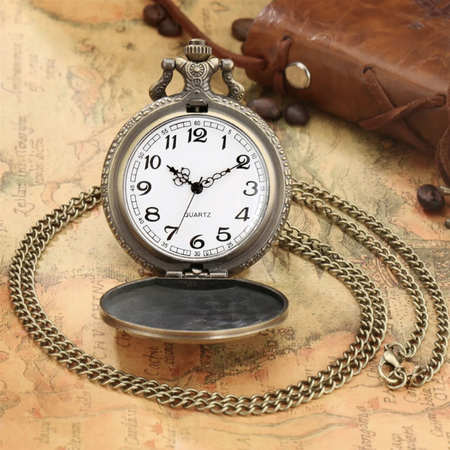 Reloj De Bolsillo Con Dise&ntilde;o De Buho image number 1.0
